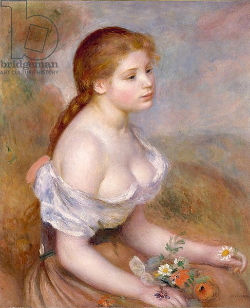 A Young Girl with Daisies, 1889