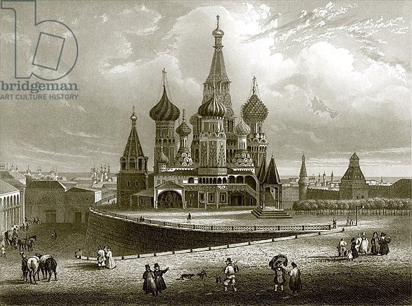 Wassili Blagennoi, or the cathedral of St. Basil, Moscow