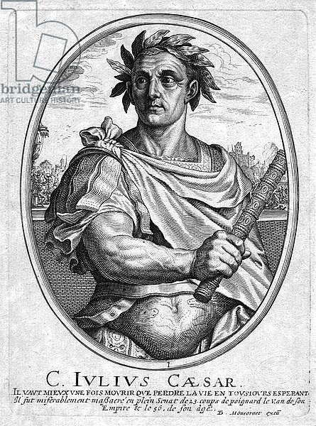 Julius Ceasar, engraved by Baltazar Moncornet
