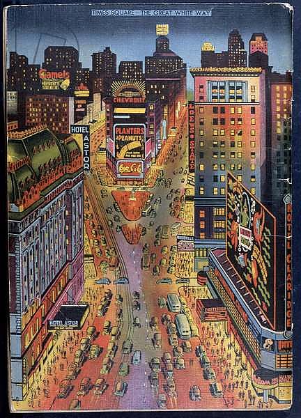 'The Great White Way' Times Square, New York City, illustration from the New York Illustrated, 1938