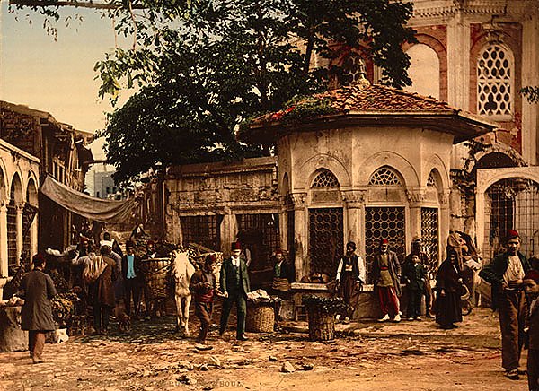 Турция. Константинополь, улица в Стамбуле