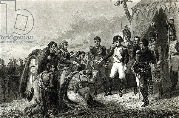 The Defeated Spanish prostrate before Napoleon before his entry into Madrid, December 1808