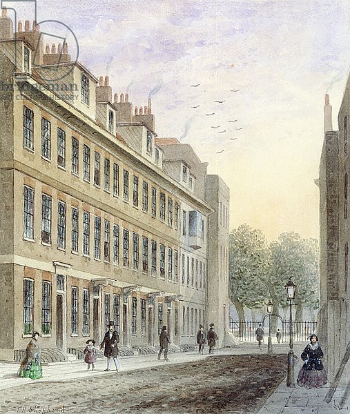 View of Fludyer Street, looking towards St. James's Park, 1859