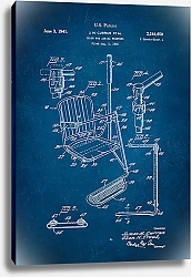 Постер Патент на кресло для подъемника, 1940г