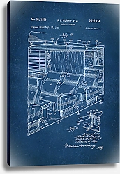 Постер Патент на кресло для железнодорожных вагонов, 1956г