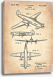 Постер Патент на самолет, 1939г