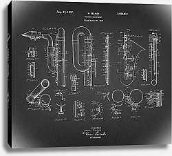 Постер Патент на саксофон, 1937г
