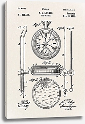 Постер Патент на секундомер 1889г