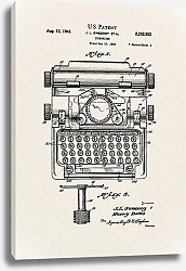 Постер Патент на печатную машинку, 1941г