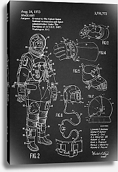Постер Патент на космический скафандр, 1973г