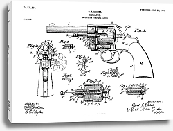 Постер Патент на револьвер, 1903г