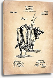 Постер Патент на молокодоильный аппарат, 1909г