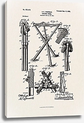 Постер Патент на складной стул, 1898г