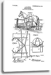 Постер Патент на попону для лошадей, 1905г