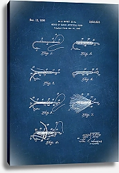 Постер Патент на способ изготовления рыболовной наживки, 1950г