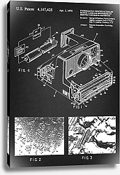 Постер Патент на устройство Poloroid для фотообработки, 1979г