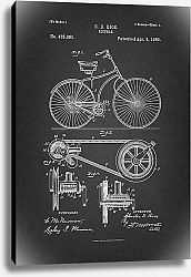Постер Патент на велосипед, 1890г