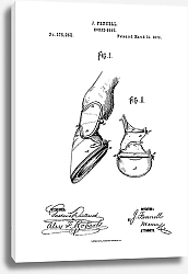 Постер Патент на процедурный ботинок для лошадей, 1876г