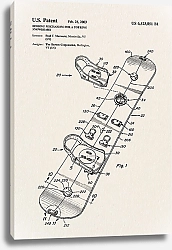 Постер Патент на механизм сноуборда, 2003г