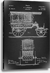 Постер Патент на карету скорой помощи, 1889г