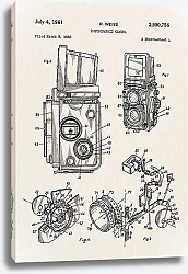 Постер Патент на немецкую фотокамеру, 1961г