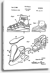 Постер Патент на лыжные ботинки, 1969г