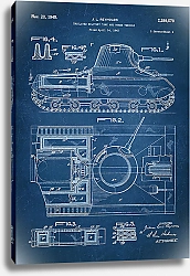 Постер Патент на военный танк, 1945г