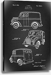 Постер Патент на доставочный автомобиль Divco Twin Model U, 1938г
