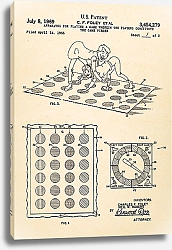 Постер Патент на игру в Твистер, 1969г