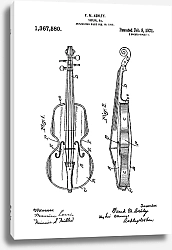 Постер Патент на скрипку, 1921г
