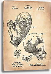 Постер Патент на боксерские перчатки, 1894г
