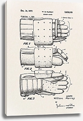 Постер Патент на хоккейные перчатки, 1971г