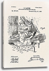 Постер Патент на устройство для лечения различных заболеваний, 1897г
