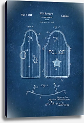 Постер Патент на полицейский щит,  1923г
