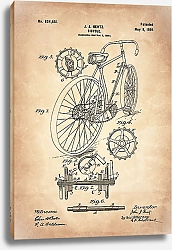 Постер Патент на велосипед, 1899г