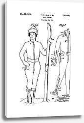 Постер Пытент на лыжный костюм, 1931г
