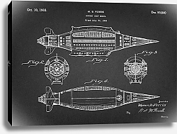 Постер Патент на ракетный корабль, 1933г