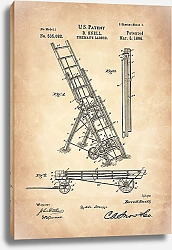 Постер Патент на пожарную лестницу, 1895г