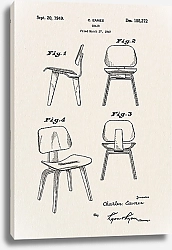 Постер Патент на конструкцию стула, 1949г