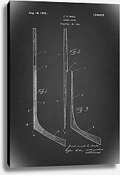 Постер Патент на клюшку для хоккея на льду, 1925г
