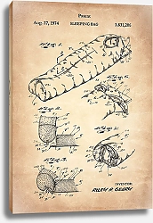Постер Патент на спальный мешок, 1974г