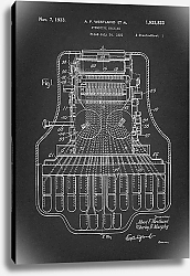 Постер Патент на стенографическою машинку, 1933г