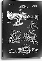 Постер Патент на рыболовную катушку, 1903г