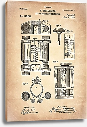 Постер Патент на статистическую вычислительную машину, 1889г