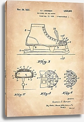 Постер Патент на защиту пальцев ног для коньков, 1931г