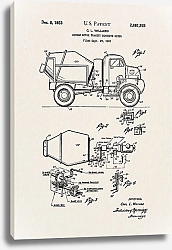 Постер Патент на автобетоносмеситель, 1953г