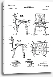 Постер Патент на конструкцию стула, 1951г