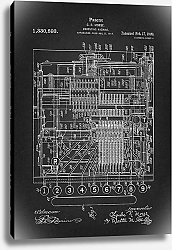 Постер Патент на вычислительную машину, 1920г