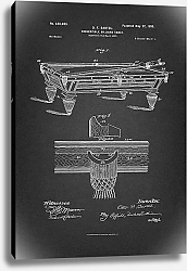 Постер Патент на бильярдный стол, 1900г