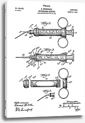 Постер Патент на шприц для подкожных инъекций, 1904г